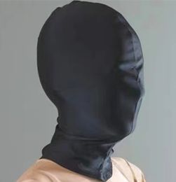 22ss tight black elastic glue mask men's and women's hat performance DJ hip hop rap show accessories