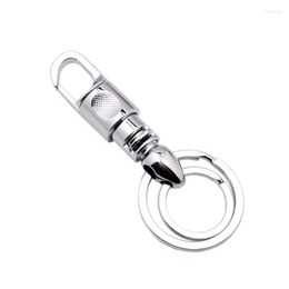 Keychains Stainless Steel Carabiners Clips Keychain Hook Buckle Double Loop Indoor Outdoor Tools For Backpack Camping HikingKeychains Fier22