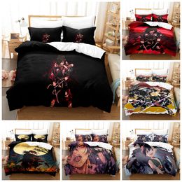Dororo&Hyakkimaru 3d Pattern Duvet Cover Set Pillowcase Bedding Set Single Double Twin Full Queen King Size for Bedroom Decor