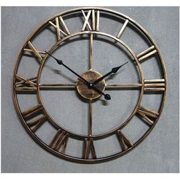 Handmade Oversized 3D Retro Rustic Decorative Luxury Art Big Gear Wooden Vintage Large Wall Clock On The For Gift Y200407