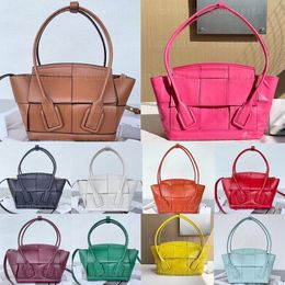 Caramel Maxi Medium Intreccio Leather Handle Bag Weave Tote Designer Bag Italy Brand Shopping Handbags Lady Large Capacity Handbag