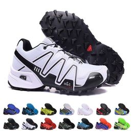 2018 Zapatillas Speedcross 3 Running Shoes uomo Walking Outdoor Scarpe sportive Speed ​​cross 3 III Athletic Hiking Sneakers Taglia 40-46 Salomon solomon CS