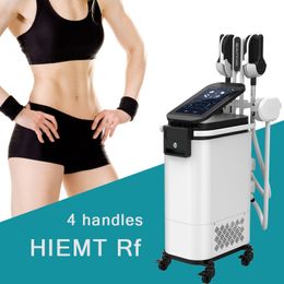 2022 RF HI-EMT slimming machine shaping EMS electromagnetic Muscle Stimulation fat burning hienmt sculpting Cellulite Removal with Rf