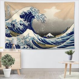 Great Wave Of Kanagawa hanging rectangle Decor wall tapestry More Size Custom Tapestry Wall Hanging 220622