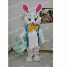 Easter rabbit Mascot Costume high quality Cartoon Plush Anime theme character Christmas Carnival Adults Birthday Party Fancy Outfit