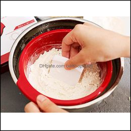 Baking Pastry Tools Bakeware Kitchen Dining Bar Home Garden Quality Mesh Filter Plastic Sieve Powder Flour Dhs4D