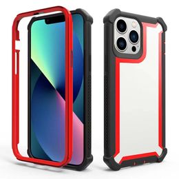 Armor r phone Case For iPhone 14 13 12 Mini 11 Pro Max Xr Xs 6 7 8 Plus TPU Hard PC Anti-Drop protector back cover shell