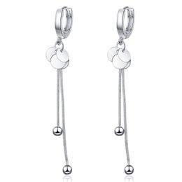 Dangle & Chandelier Trendy Geometric Bead Long Tassel Drop Earrings For Women Girl Party Birthday JewelryDangle
