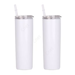 cheapest 20oz tapered and straight sublimation tumbler 20 oz stainless steel blank tall cylinder water bottle Sea Shipping 50pcs DAC471