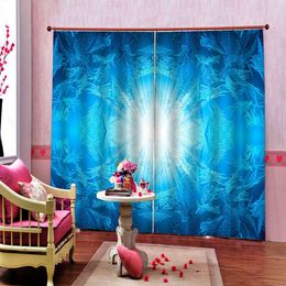 creative 3D Blackout Window Curtain For Living Room office Bedroom stereoscopic Decoration Cortinas starry sky for windows cortina