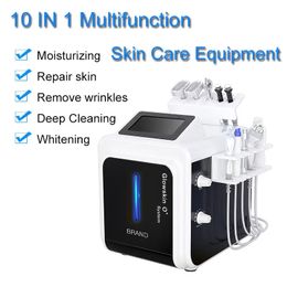 Multifunction 10 In 1 Hydra Dermabrasion Facial Microdermabrasion Machine Oxygen Jet Ultrasonic Scrubber for Deep Cleansing Face Lift Skin Rejuvenation