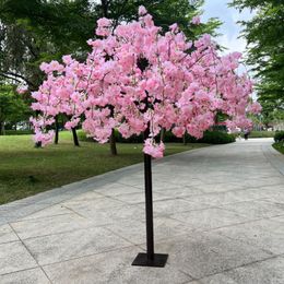 120CM Tall Artificial Cherry Flowers Tree Simulation Fake Peach Wishing Trees For Wedding Party Table Centerpieces Decoration Supplies