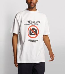 La marque de marée légale Weitemeng événements interdit de prendre des photos et d'imprimer le même t-shirt à manches courtes pour hommes et femmes en rouge net