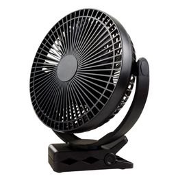 360 Rotation USB Battery Dual Purpose Mini Clip on Fan, Rechargeable Powered Desk Fan Strong Wind 220505