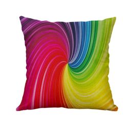 Cushion/Decorative Pillow Couch Pillows Style Dynamic Ripple Seven Colour Creative Linen Pillowcase Purple Body PillowcaseCushion/Decorative