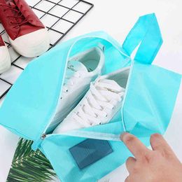 Portable Shoe Storage Bag Travel Oxford Cloth Waterproof Dustproof Collapsible Large-Capacity Shoes Storages Hanging Type