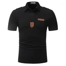 2XLluxury Fashion Mens Designer Shirts High Quality T Shirt Mans Short Sleeve Men's Clothing Solid Color Leisure Tee Summer Polos