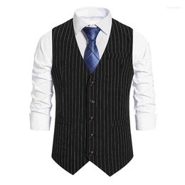 Men's Vests 2022 Arrival Dress For Men Slim Fit Mens Suit Vest Male Waistcoat Gilet Homme Casual Sleeveless Formal Business Jacket Guin22