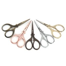 Stainless Steel Scissors Hand Scissors Household Tailor Shears For Embroidery Sewing Beauty Tool 5 Colors
