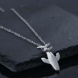 Pendant Necklaces Necklace Classic Hand-made Retro Handsome Solid Three-dimensional Whale Men's And Women's Jewellery NecklacesPendant