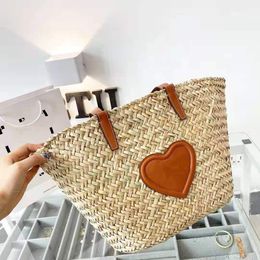 Designer Shoulder Bags Vegetable Basket Straw Bag for Holiday Women Luxurys Handbag Purely hand-woven Beach Handbag High Quality