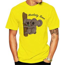 t shirt time Australia - Men's T-Shirts Harajuku T Shirt Men Koala Time Cool Printing Crew Neck Short Sleeve Kawaii Teenager Tee Shirts Camisetas