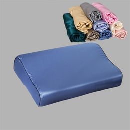 2pcs European and American Style with Zipper Pillow case Rectangle Cover Silk Throw Cases 40 x60cm 30x50cm Y200417