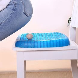 Elastic Gel Seat Cushion With Black Case Non-slip Comfortable Massage Seat Office Chair Health Care Pain Release Cushion 201009