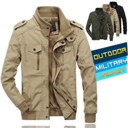 Men Military Army Jacket Spring Autumn Man Cotton Bomber Pilot Jacket Plus Size Jacket for Men LJ201013