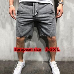 Men's Shorts Mens Home Gym Crossfit Wild Style Solid Colour Ripped Athletic Short Pants Jogger Workout 10 Size S-5XLMen's
