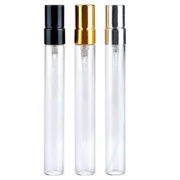 1000pcs/lot 10ML Portable Glass Refillable Perfume Bottle With Atomizer Empty Cosmetic Containers With Sprayer