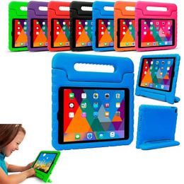 Vente en gros Enfants Enfants Poignée Stand Eva Mousse Soft Soft Soft Tablet Coques PC Étui en silicone pour iPad Mini 2 3 4 iPad Air Pro12.9 Pro11 HD8 Samsung Kindfire Housse arrière MQ50