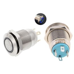 Switch 12mm LED Illuminated Metal Momentary Push Button Boat Car 3A/220V DCSwitch