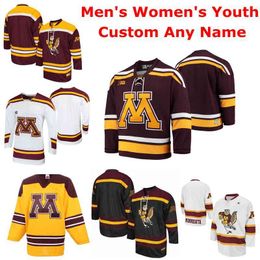 Minnesota Golden Gophers College Hockey Jerseys Mens Tyler Nanne Jersey Ben Brinkman Jack Perbix Jared Moe Matt Staudacher Custom Stitched