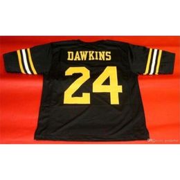 Chen37 Custom Men Youth women Vintage #24 PETE DAWKINS CUSTOM ARMY BLACK KNIGHTS Football Jersey size s-5XL or custom any name or number jersey