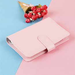 A5 Faux Leather Notebook Binder Bundle 6 Ring Binder 14 Colour Spiral Notepads Without Inside Page Planner Office School Supplies By Air A12
