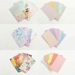 Notepads A5 A6 Watercolor Separator Paper Index Page Classification 6 Holes Notebook Loose-leaf Book Partition Accessories