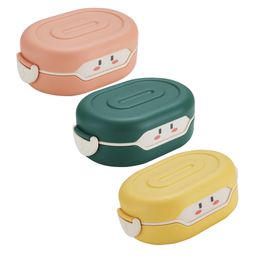 Cute Bento Lunch Box for Kids School Children Japanese Style Bread Sandwich Food Storage Containers 780ml XBJK2204