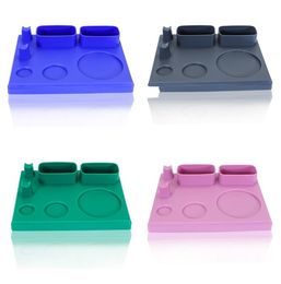 Ashtrays Smoking Raw Tray Rolling Small Plastic Cigarette Hand Roller Pink, Blue, Green and Grey Tobacco Grinder Tools Herb Roller