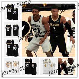 Xflsp 2022 College Custom Stitched Colorado Buffaloes College Basketball Jersey 25 McKinley Wright IV Jersey 41 Jeriah Horne 4 Derrick White 10