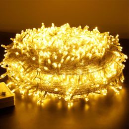 Strings 200M 500M Fairy String Light Christmas Tree Garland Outdoor Festoon Twinkle For Garden Wedding Party DecorLED LED