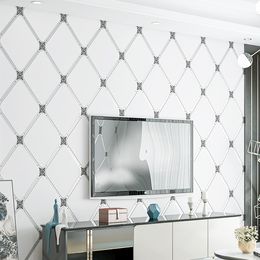 3d geometrik eğri şerit tv arka plan duvar kağıdı kalınlaşmış olmayan dokuma yatak odası oturma odası dekoratif duvar kağıdı duvar giydirin