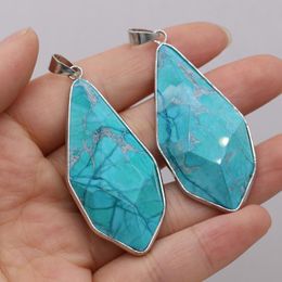 Pendant Necklaces Natural Stone Gems Irregular Drop-shaped Synthetic Apatite Handmade Crafts DIY Necklace Jewelry Accessories Gift MakingPen