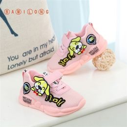 BAMILONG Spring/Autumn Breathable Boy Girl Toddler Shoes Infant Sneakers Fashion Soft Comfortable Baby Shoes First Walkers LJ201202