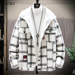 Plaid Winter Jacket Men Online Shopping 
