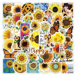 New Waterproof 10/30/50PCS Cartoon Sunflower You Are my Sunshine Graffiti Stickers Laptop Guitar Motorcycle Phone Decals Sticker Toy Car sticker