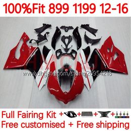 OEM Fairings For DUCATI Panigale 899S 1199S 899-1199 12-16 Bodywork 164No.2 899 1199 S R 12 13 14 15 16 899R 1199R 2012 2013 2014 2015 2016 Injection Bodys red black