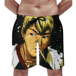 Men's Shorts Great Teacher Onizuka Anime Japan Board Manga Eikichi Smoke Hair Short Pants Comfortable TrunksMen's