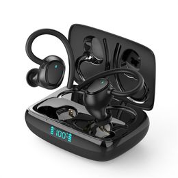 bluetooth headset for sony ericsson UK - i21 Earhook Led Display Auriculares Stereo Sports Tws Wireless Earphone Mini