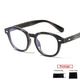 Fashion Sunglasses Frames Mimiyou Anti-blue Light Round Glasses Frame TR90 Women Retro Optical Eyewear Men Eyeglasses Clear UV400 Brand Desi